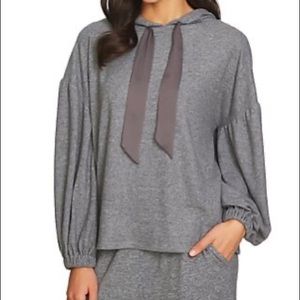 1. STATE hooded sweater with ribbon ties